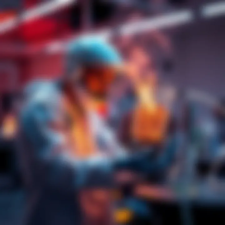 A NASA scientist demonstrates a solar-driven process to extract oxygen from lunar soil in a laboratory setting.