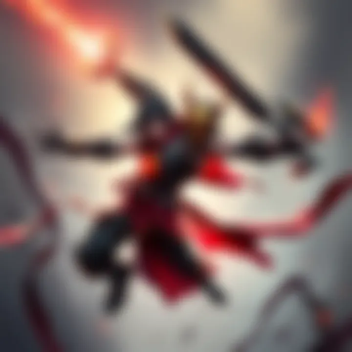 A new fighter design by Nesskain featuring dynamic poses and unique features.