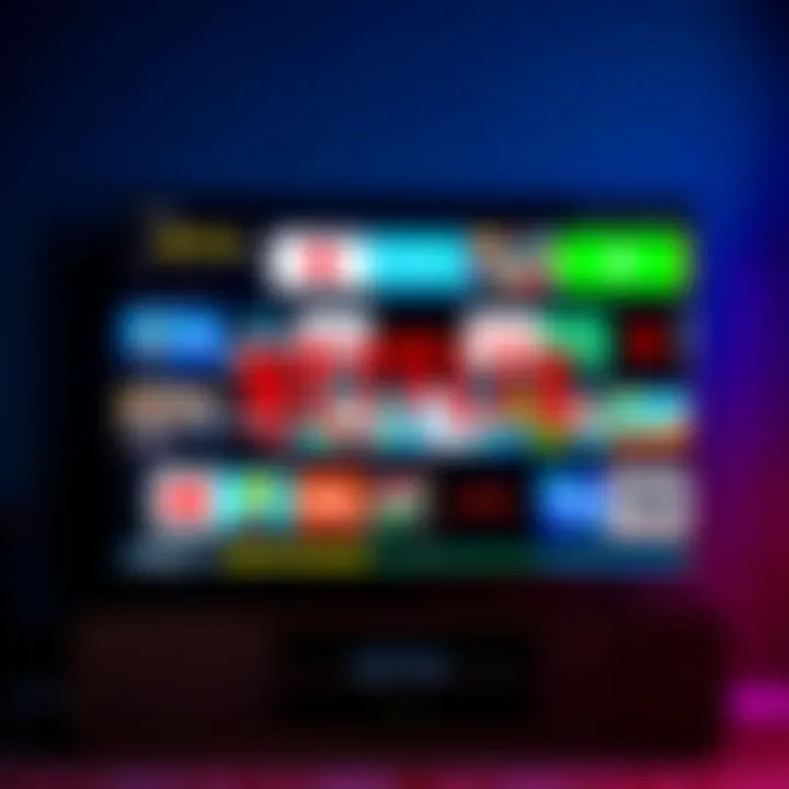 Netflix Live TV Channels A colorful TV screen displaying various live channels with a Netflix logo