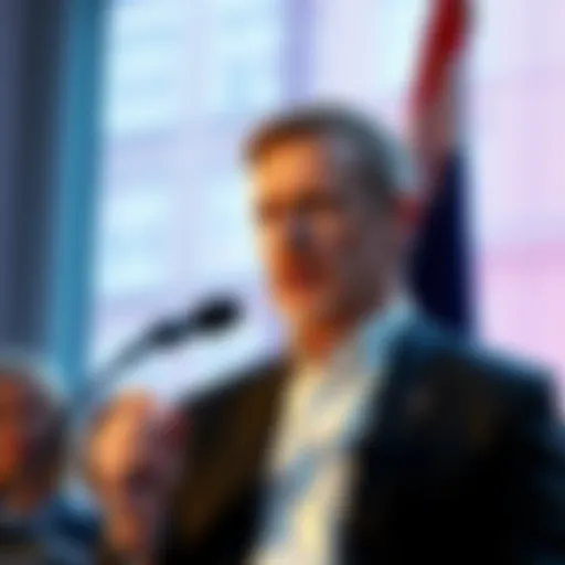 Dutch government official announcing the halt of a U.S. company's purchase of a popular app used by citizens