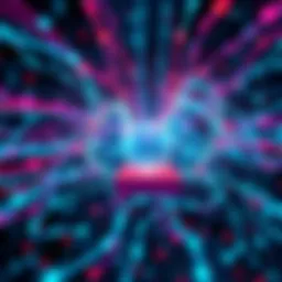 A visual representation of a neural network created in Godot Engine, showcasing layers and connections with a square following a target