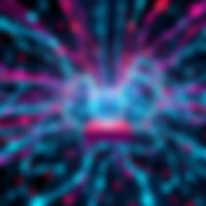 A visual representation of a neural network created in Godot Engine, showcasing layers and connections with a square following a target