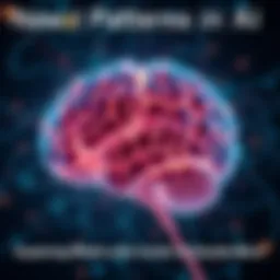 Illustration showing brain-like neural patterns representing conscious and unconscious processing in AI, highlighting connections that enhance language and reasoning skills.