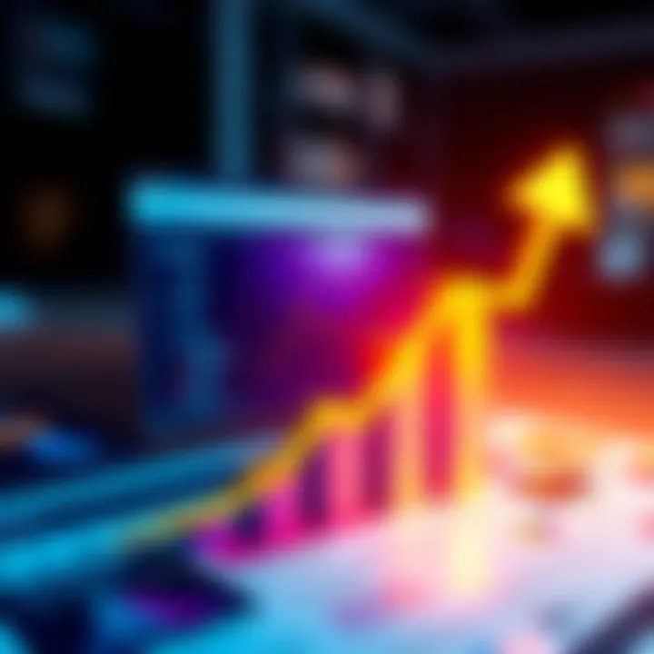 A graphic showing new assets ranked first on a website's front page with a rising arrow indicating growth.