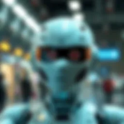 A sleek humanoid robot with advanced features and a friendly appearance, showcasing the latest in AI technology.