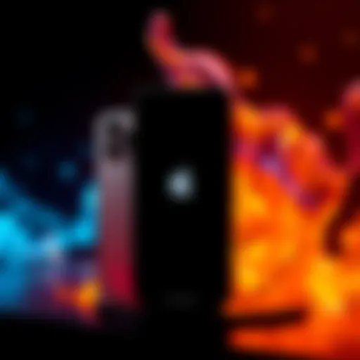 Apple's latest iPhone model showing off its sleek design and advanced features