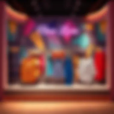 Display of colorful designs from the New Lora collection on a stylish backdrop