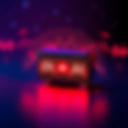 A sleek audio device with sound waves emanating, symbolizing enhanced communication and interaction.