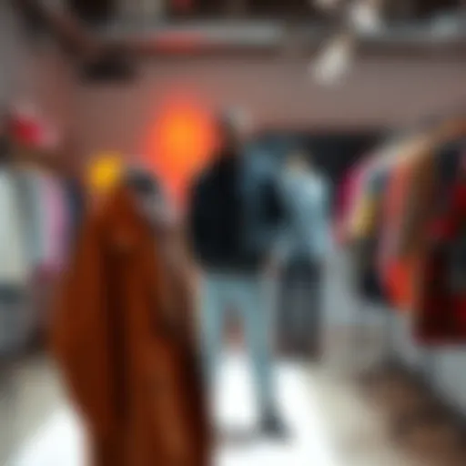 A designer showcases fresh clothing styles at a local brand studio.