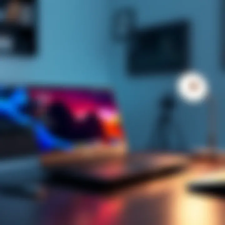 A sleek new Dell laptop with a modern design, showcasing its unique features on a desk