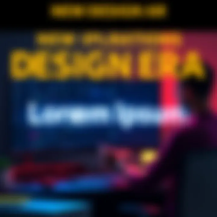 A designer working on a computer, replacing traditional Lorem Ipsum with new context-aware text for a project.