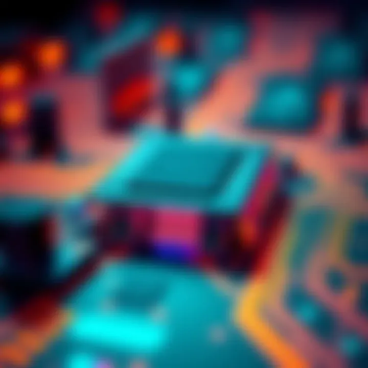 A close-up view of a new device designed to improve processor speeds significantly while producing less heat, showing its innovative design and technology.
