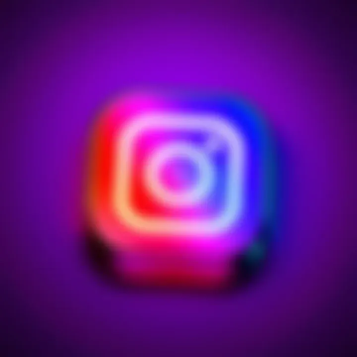 The redesigned Instagram app icon featuring a modern and colorful design that reflects current trends.