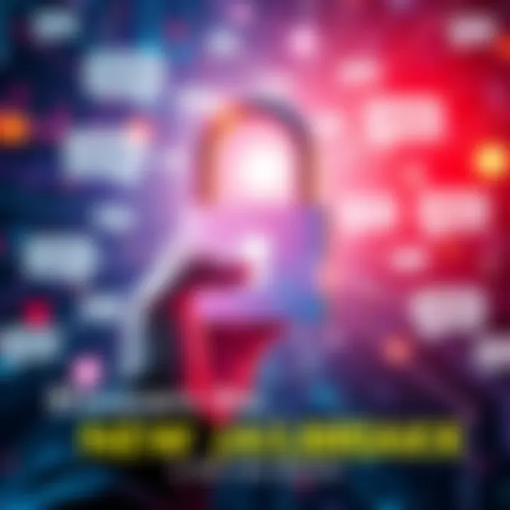 A person unlocking a digital lock symbolizing a new jailbreak, with chat bubbles around them.