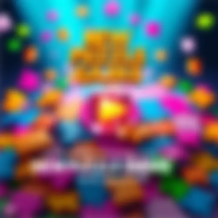 Exciting poster for a new puzzle game with colorful pieces and a play button.