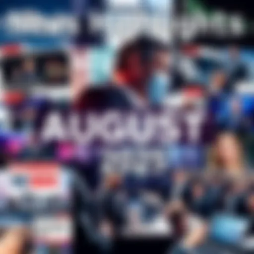 A collage of major news events from August 18, 2025, featuring headlines and images related to politics, economy, and society.