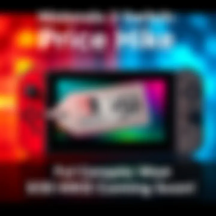 Nintendo Switch 2 console with a price tag showing a $50 increase