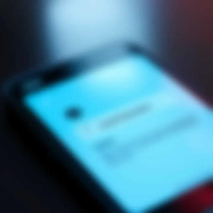 Notification on smartphone A close-up of a smartphone screen showing a notification from Character AI after a month without use.