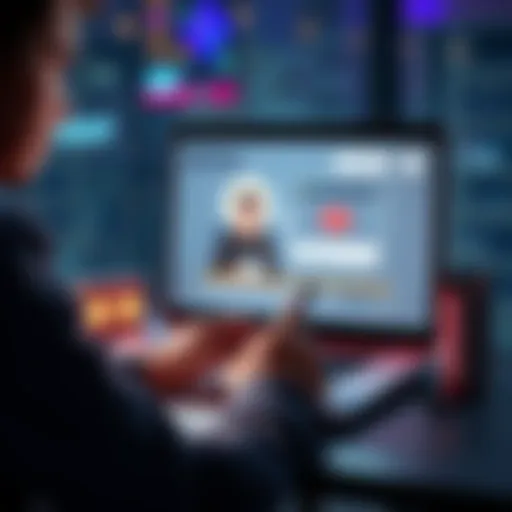 Notion SaaS Video Feedback A person reviewing a Notion SaaS explainer video on a laptop, looking thoughtful and taking notes