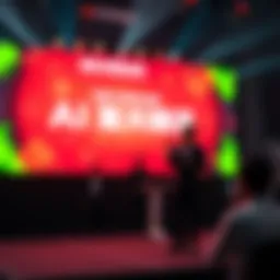 NVIDIA executive speaking about AI's impact on South Korea's digital services and gaming at an event stage in Seoul