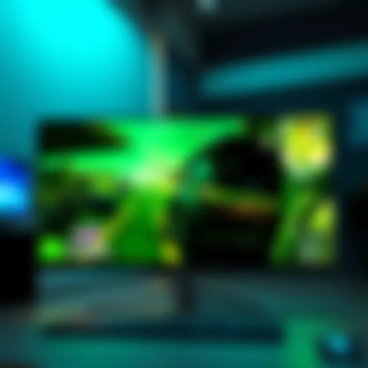 Graphic showing NVIDIA's RTX Video Super Resolution feature in action, highlighting 4K upscaling on a gaming screen.