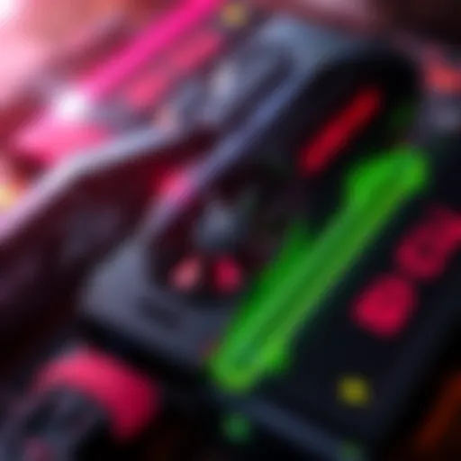 A digital representation of Nvidia and AMD gaming GPUs, highlighting a clock icon to symbolize a potential delay in release until 2028