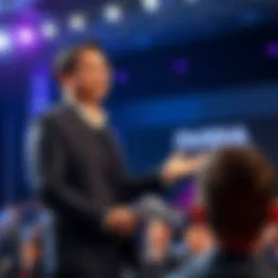 Nvidia CEO Jensen Huang speaking at a conference Jensen Huang, CEO of Nvidia, addressing the audience about investment rumors in OpenAI