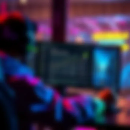 A gamer using a PC with Nvidia graphics settings open, showcasing the impact of AI filters on gameplay visuals and performance.