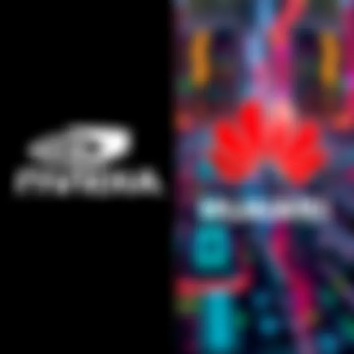 Nvidia admits loss in AI chip market to Huawei, showcasing both company logos