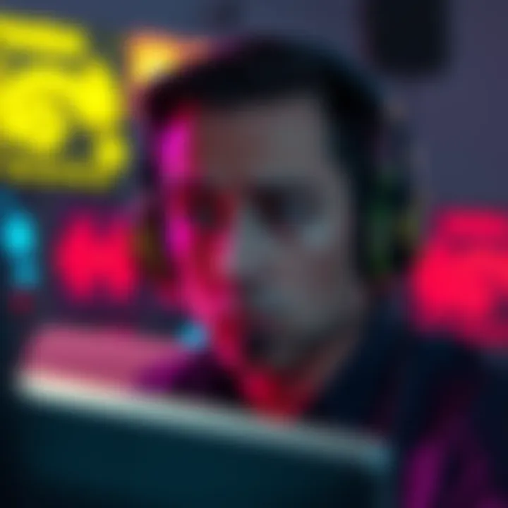 A person using NVIDIA PersonaPlex with headphones, showing a confused expression due to choppy audio artifacts on screen