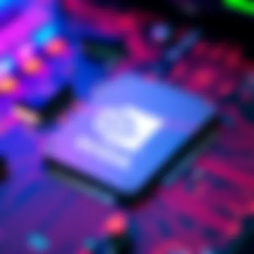 A close-up of Nvidia's new superchip designed for personal computers, highlighting its advanced AI features and sleek design.