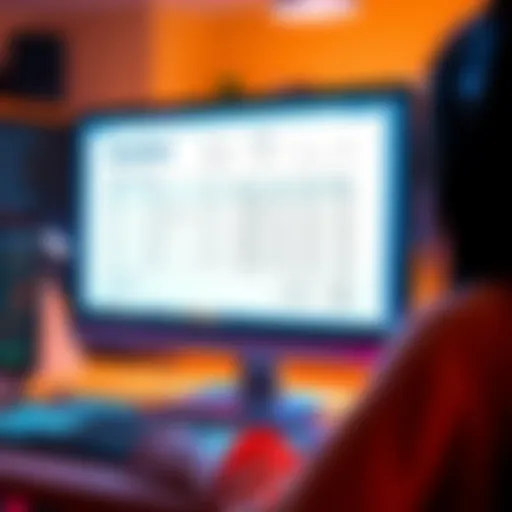 A computer screen displaying OCR software extracting data from an invoice document