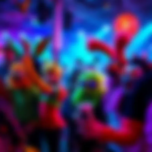 Partygoers dressed as various critters enjoying Offbeat Party 4, showcasing colorful costumes and vibrant atmosphere
