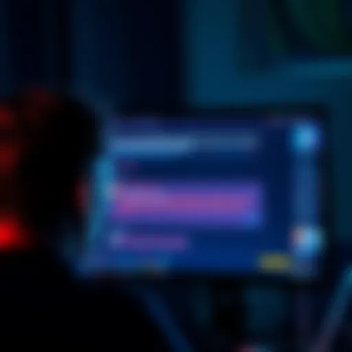 A frustrated person looking at a computer screen with error messages while trying to use an outdated website chat feature.