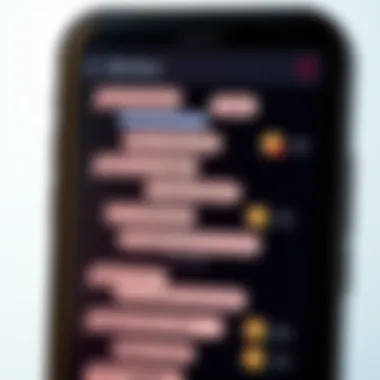 Old Text Messages A phone screen displaying a chat conversation filled with funny and nostalgic text messages, showing laughter and surprise over past exchanges.