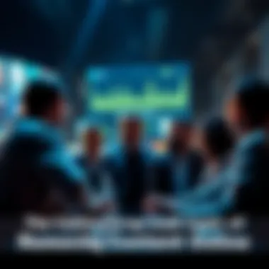 Online Content Debate A group of people discussing the impact of online content removal on a digital platform.