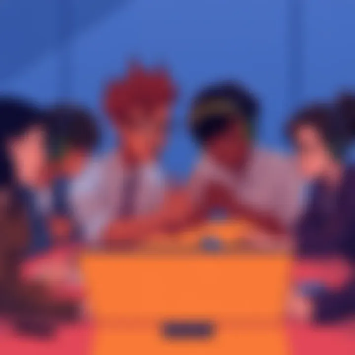 Illustration of two groups debating online, one side attacking while the other defends, showing tension and disagreement.