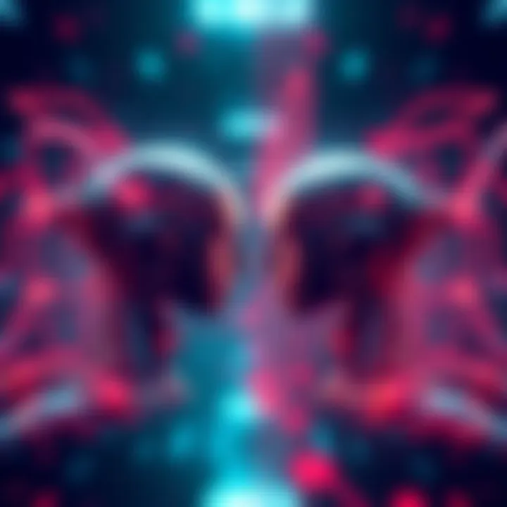 A visual representation showing open-source AI tools on one side and closed-source AI models on the other, illustrating the debate on their effectiveness in content creation.