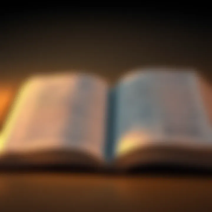 An open Bible with soft light illuminating the pages, symbolizing new insights into the gospel.