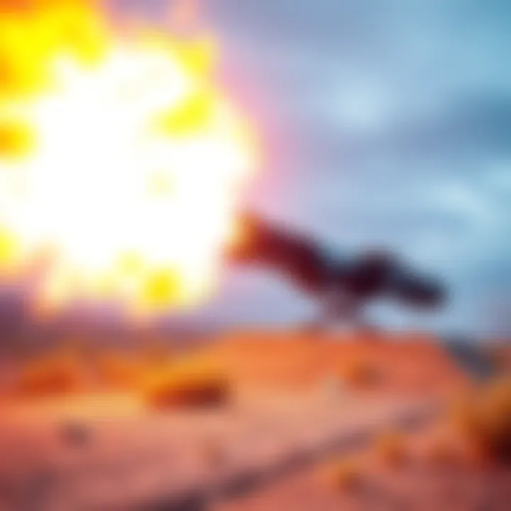 Open-Range Firing of Railgun Researchers test an electromagnetic railgun on an open range, demonstrating its capabilities in defense technology.