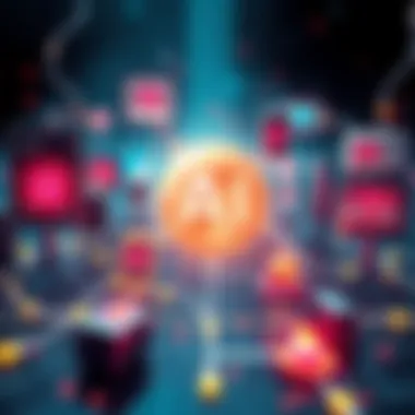 An open-source AI graphic showing multiple devices connected, symbolizing freedom and accessibility in technology