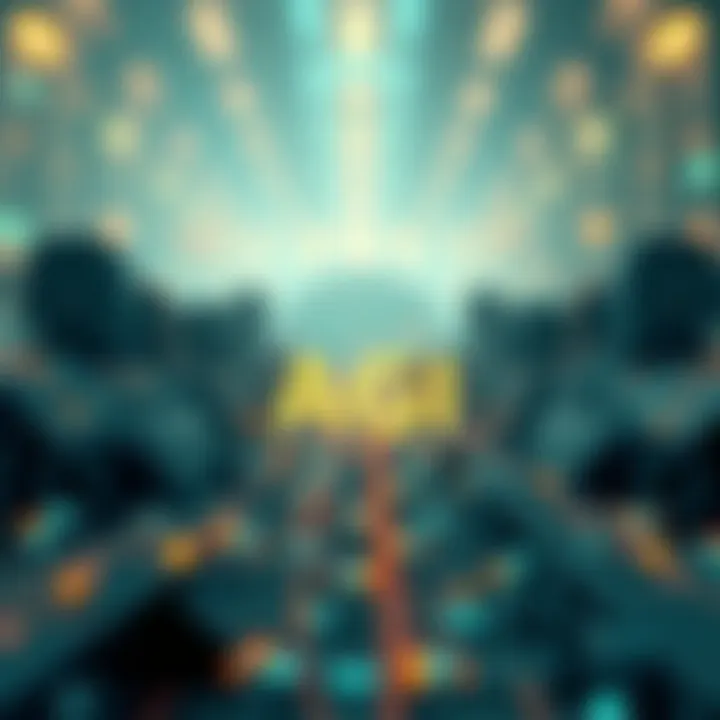 A visual representation of artificial intelligence making significant advancements, with futuristic graphics symbolizing growth and technology.