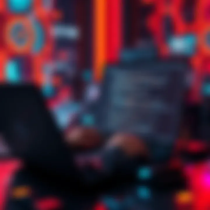 OpenAI Codex Micro Launch A developer using a laptop with code on the screen, surrounded by digital elements representing AI technology