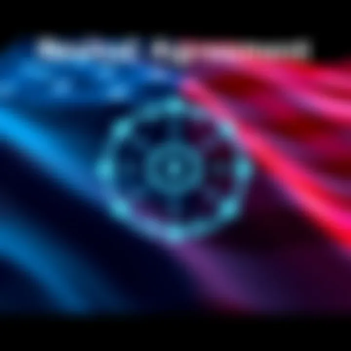 OpenAI logo with a backdrop of a US flag, symbolizing the revised agreement with the US government after public feedback
