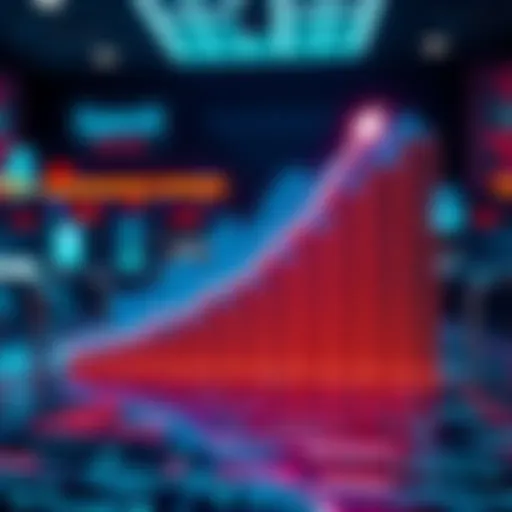 A visual representation of OpenAI's rapid increase in ad revenue, showing a graph with a sharp upward trend, indicating success and growth in advertising.