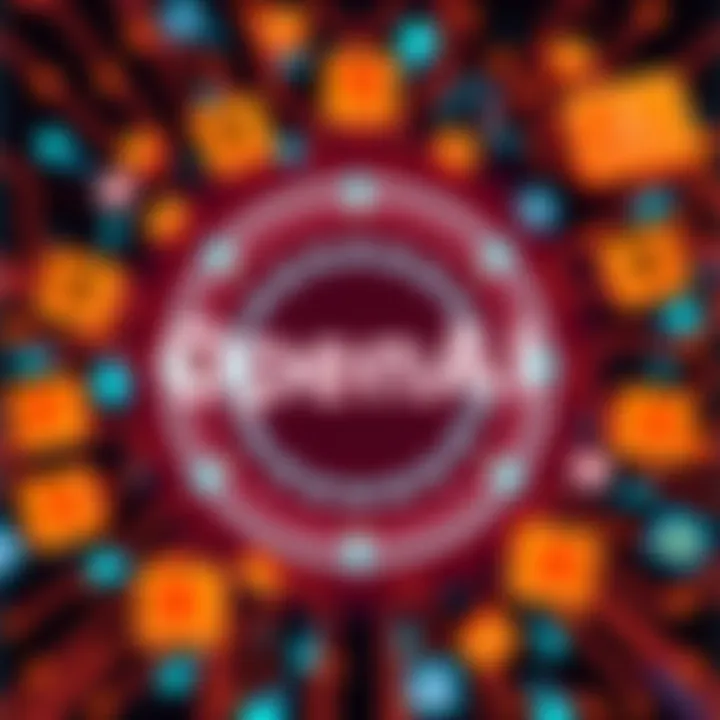 OpenAI logo surrounded by advertising symbols and privacy concerns