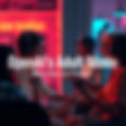 A group of people engaging in a serious conversation about OpenAI's Adult Mode, expressing varied opinions and emotions, with a focus on open dialogue.