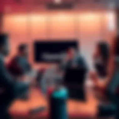 OpenAI executives discussing strategies in a conference room