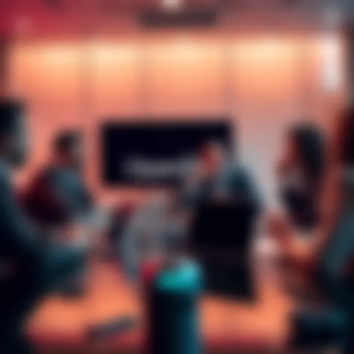 OpenAI executives discussing strategies in a conference room