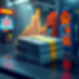 Illustration showing a large stack of cash with a backdrop of rising gas prices on a digital display, symbolizing economic inequality.